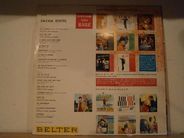 Discos de vinilo: SACHA DISTEL - LP - BELTER - Foto 2