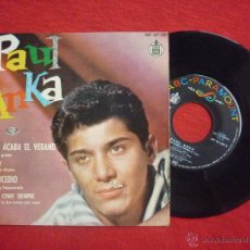 Discos de vinilo: SINGLE (EP) - PAUL ANKA (CUANDO ACABA EL VERANO - SUMMER'S GONE) - ABC PARAMOUNT, 1961. Lote 45660699