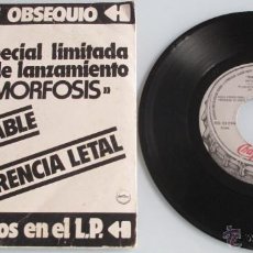 Discos de vinilo: BARON ROJO - INVULNERABLE / HERENCIA LETAL - SINGLE - EDICION ESPECIAL LANZAMIENTO METALMORFOSIS. Lote 45689449