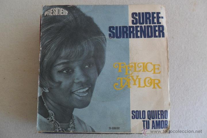 Discos de vinilo: FELICE TAYLOR - SUREE-SURRENDER 1968 - Foto 1