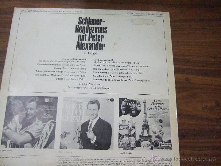 Discos de vinilo: SCHLAGER-RENDEZVOUS MIT PETER ALEXANDER - Foto 2
