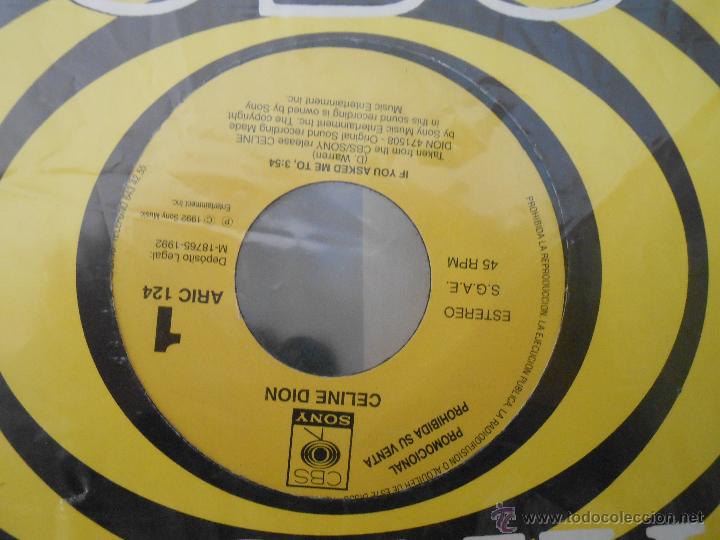 Discos de vinilo: CELINE DION - IF YOU ASKED ME TO - Foto 1