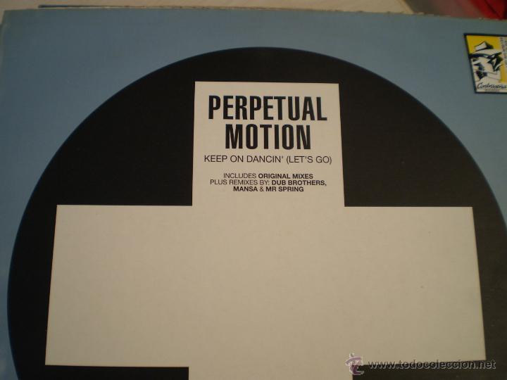 Discos de vinilo: MAXI LP. PERPETUAL MOTION. KEEP ON DANCIN&acute; - Foto 1
