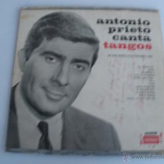 Disques de vinyle: ANTONIO PRIETO CANTA TANGOS. Lote 45725752