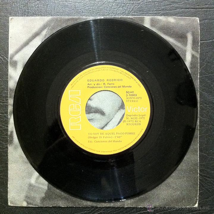 Discos de vinilo: EDUARDO RODRIGO - INDIO - RCA 1972. - Foto 4