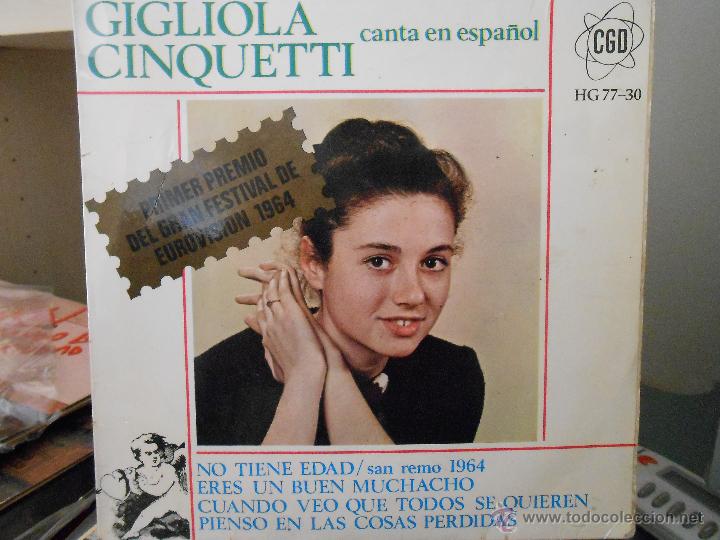 Discos de vinilo: GIGLIOLA CINQUETTI - NO TIENE EDAD - Foto 1