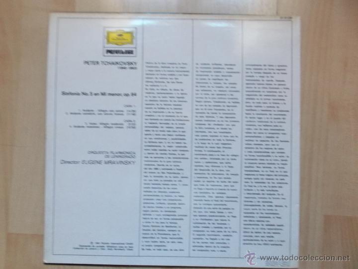 Discos de vinilo: TSCHAIKOWSKY SINFONIA N 5 1977 - Foto 2