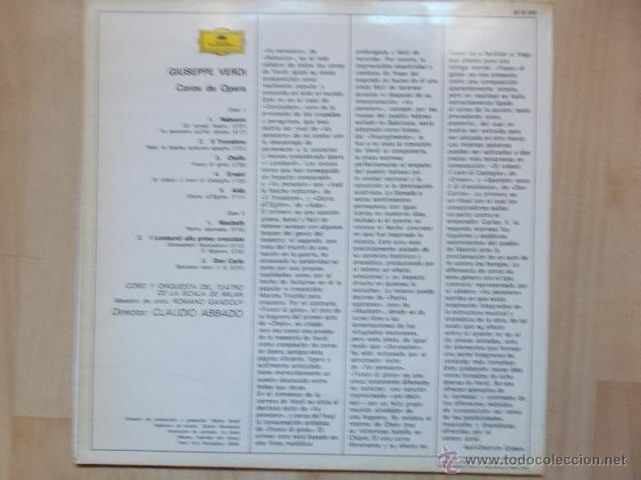 Discos de vinilo: VERDI LA SCALA 1979, excelente - Foto 2