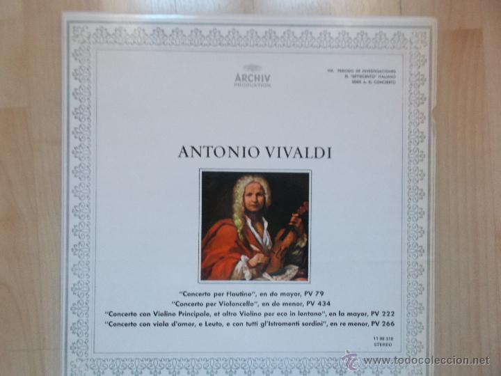 Discos de vinilo: ANTONIO VIVALDI 1975 ARCHIV - Foto 1