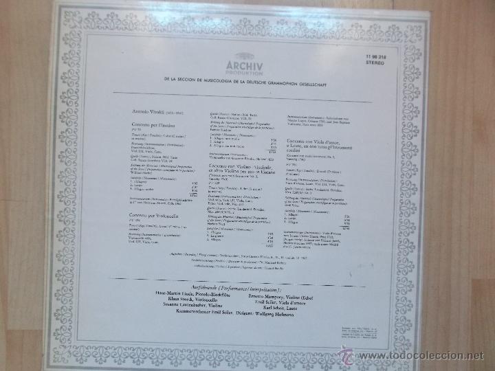 Discos de vinilo: ANTONIO VIVALDI 1975 ARCHIV - Foto 2
