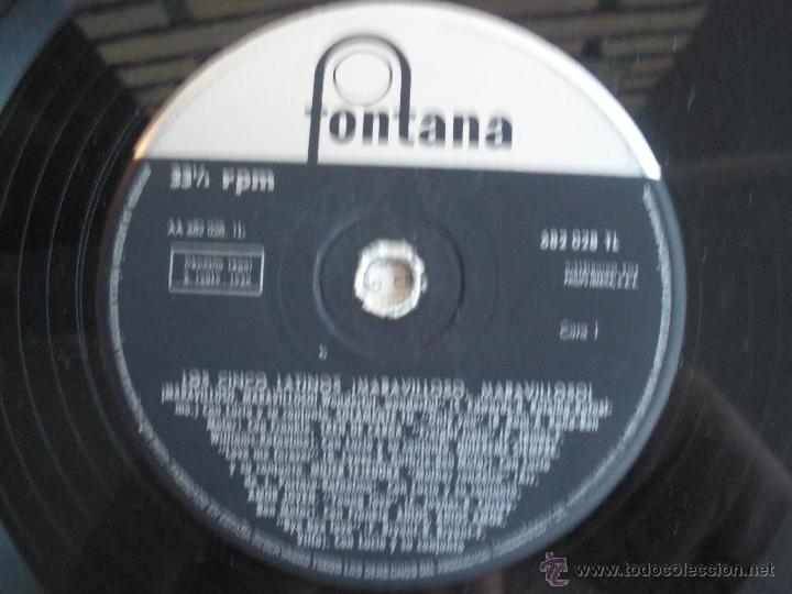 Discos de vinilo: LOS CINCO LATINOS 1958 - Foto 3