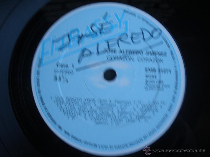 Discos de vinilo: Jos&eacute; Alfredo Jimenez - Coraz&oacute;n, coraz&oacute;n - Foto 3