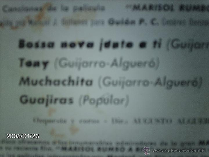 Discos de vinilo: marisol  -  bossa nova junto a ti  +  3 - Foto 4