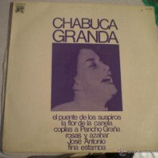 Discos de vinil: LP. CHABUCA GRANDA. . Lote 45813031