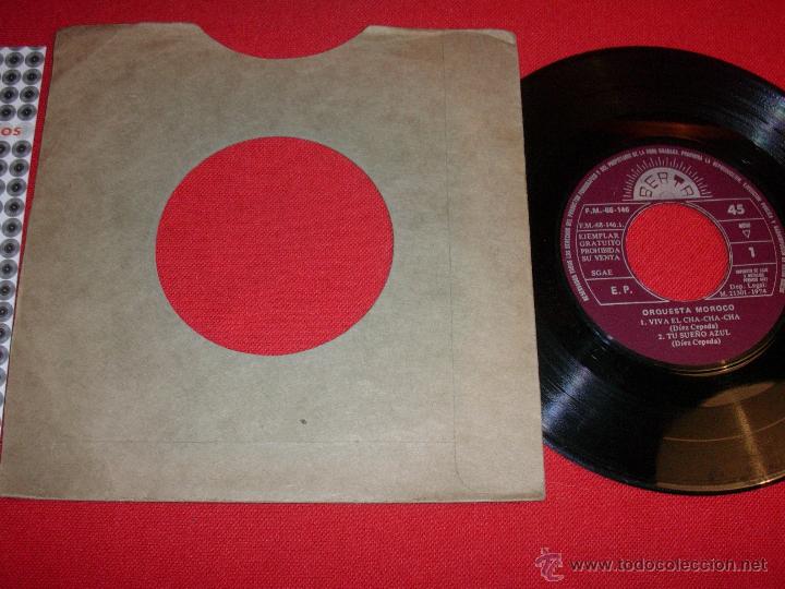 Discos de vinilo: ORQUESTA MOROCO  VIVA EL CHA CHA CHA   BERTA  1974   EP - Foto 1