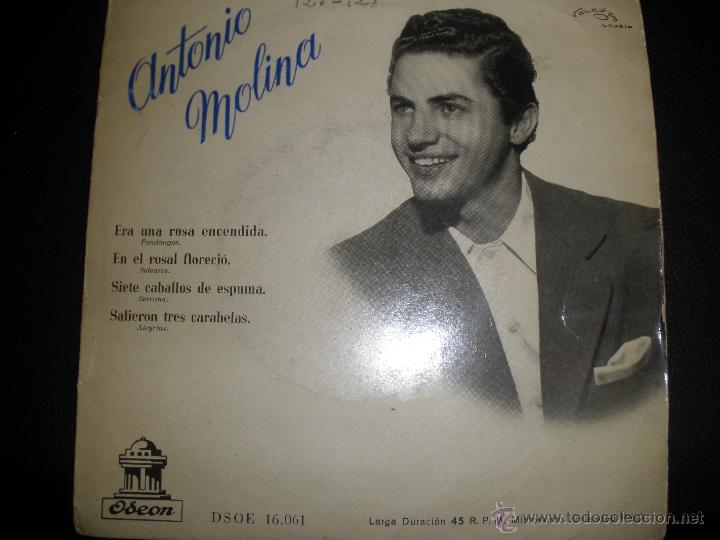 Discos de vinilo: ANTONIO MOLINA - ERA UNA ROSA ENCENDIDA - Foto 1