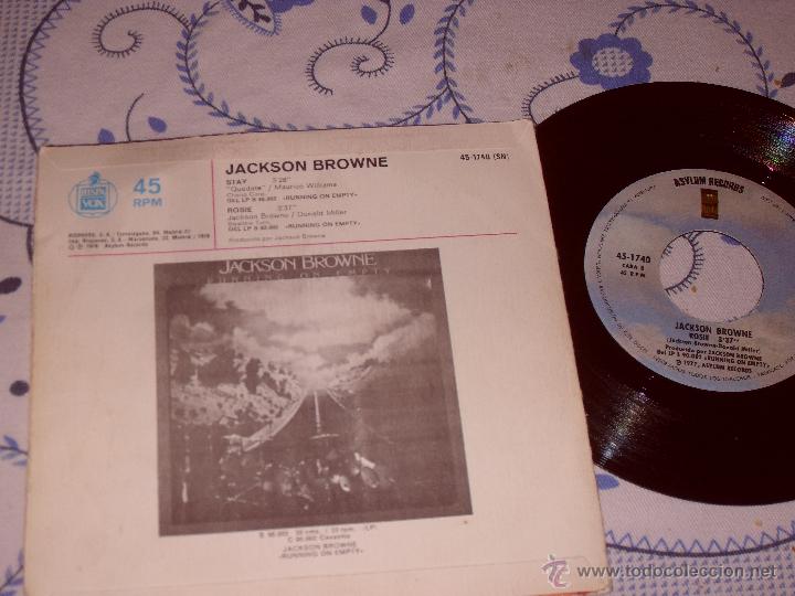Discos de vinilo: JACKSON BROWNE Single Rosie MADE IN SPAIN. 1978 - Foto 2