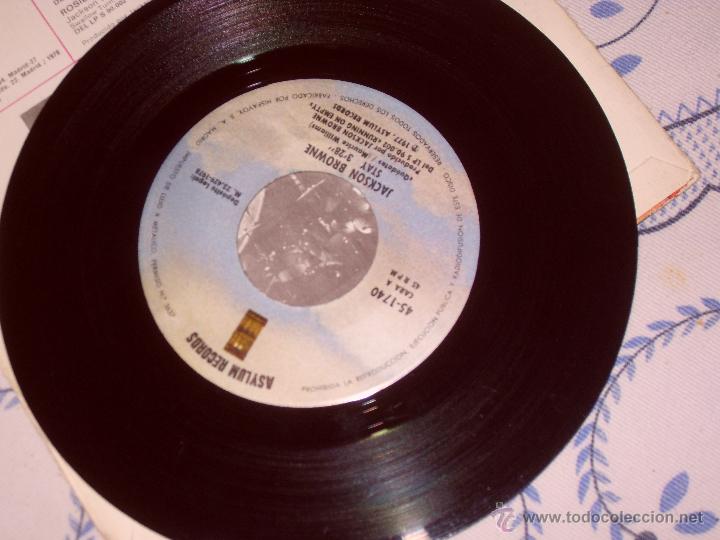 Discos de vinilo: JACKSON BROWNE Single Rosie MADE IN SPAIN. 1978 - Foto 3