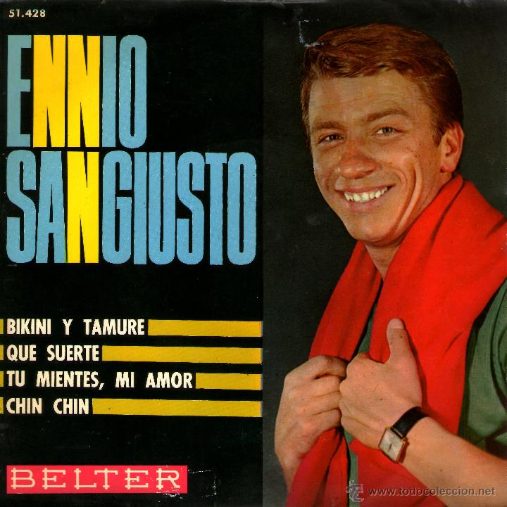 Discos de vinilo: Ennio Sangiusto Bikini y tamure - Foto 1