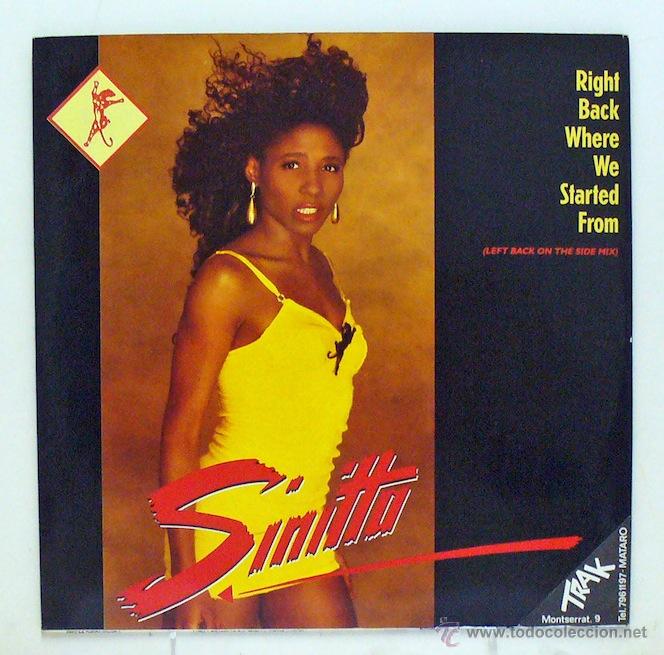 Discos de vinilo: Sinitta - Right Back We Where Be Started From (Maxi SIngle Vinilo) - Foto 1