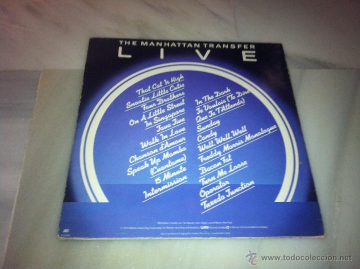 Discos de vinilo: VINILO THE MANHATTAN TRANSFER LIVE - Foto 2