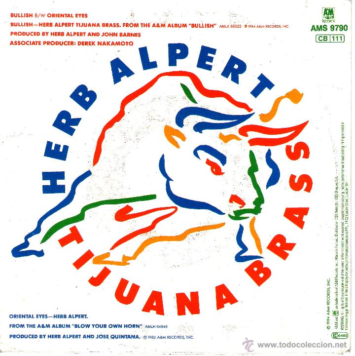Discos de vinilo: Herb Alpert / Tijuana Brass ?&ndash; Bullish - Foto 2