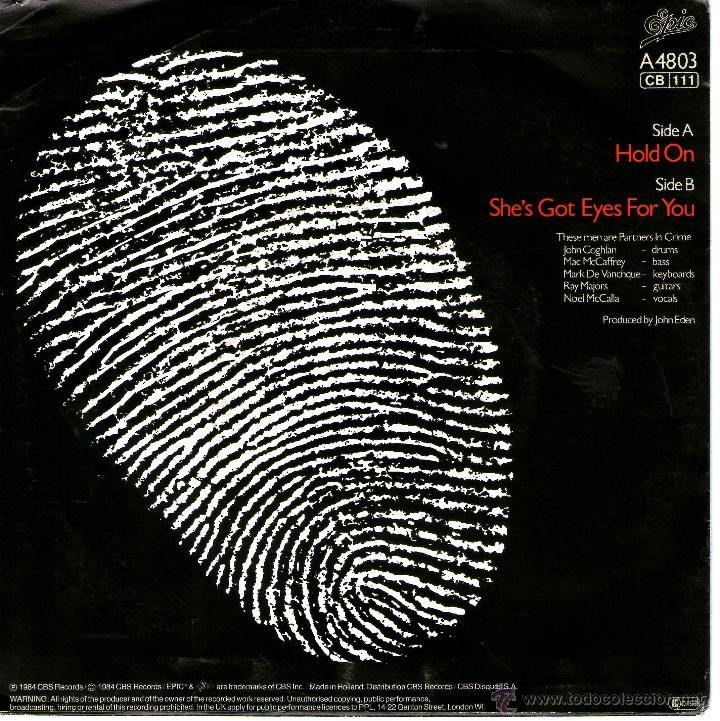 Discos de vinilo: PARTNERS IN CRIME HOLD ON - Foto 2