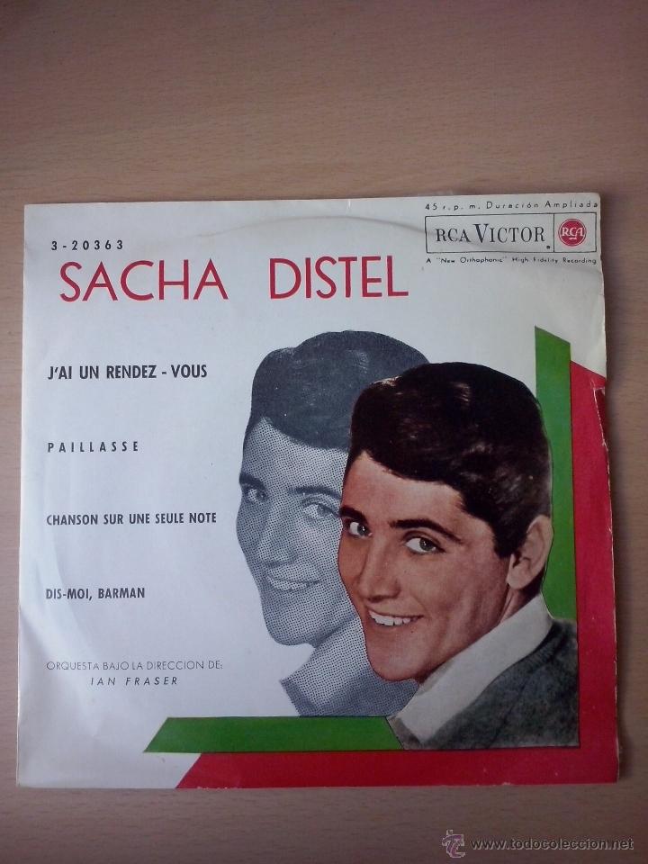Disques de vinyle: ep- sacha distel, j'ai un rendez- vous- 1962 rca