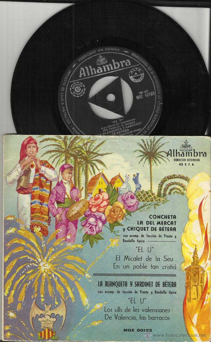 Discos de vinilo: CONCHETA LA DEL MERCAT/LA BLANQUETA EL U.EP - Foto 1