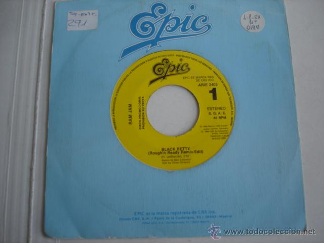 Discos de vinilo: Ram Jam    Black Betty   PROMO - Foto 1