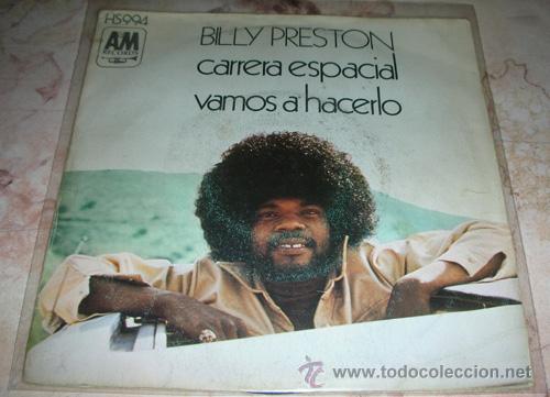 Discos de vinilo: BILLY PRESTON - CARRERA ESPACIAL - SINGLE 1973 - Foto 1