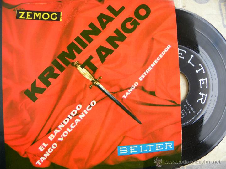 Discos de vinilo: GIANNI Y SU CONJUNTO -KRIMINAL TANGO -EP 1960 - Foto 1