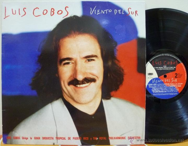 Discos de vinilo: LUIS COBOS - VIENTO DEL SUR (LP EPIC 1993 SPAIN) - Foto 1