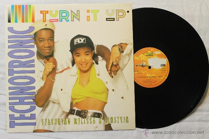 Discos de vinilo: TECHNOTRONIC TURN IT UP FEATURING MELLISSA & EINSTEIN MAXI SINGLE UK 1990 - Foto 1