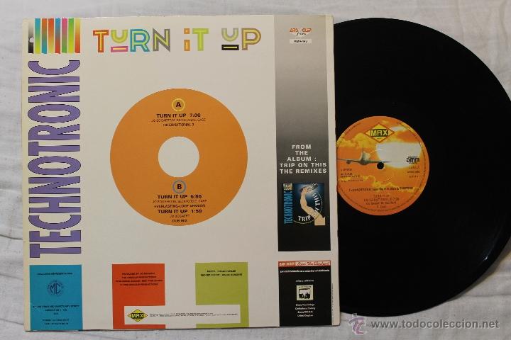 Discos de vinilo: TECHNOTRONIC TURN IT UP FEATURING MELLISSA & EINSTEIN MAXI SINGLE UK 1990 - Foto 2