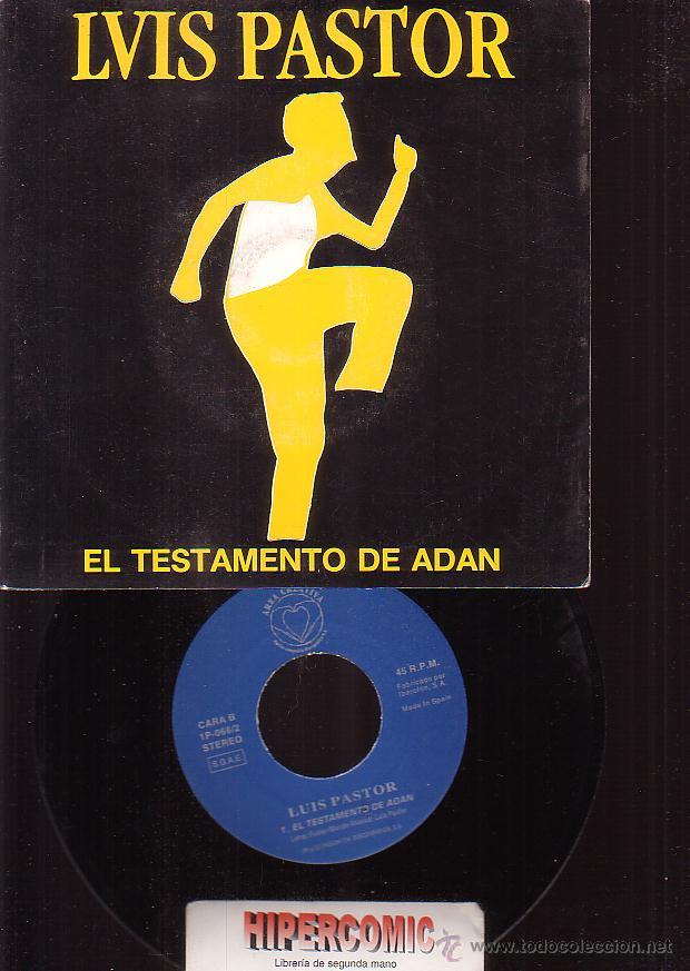 Discos de vinilo: LUIS PASTOR , EL TESTAMENTO DE ADAN - Foto 1