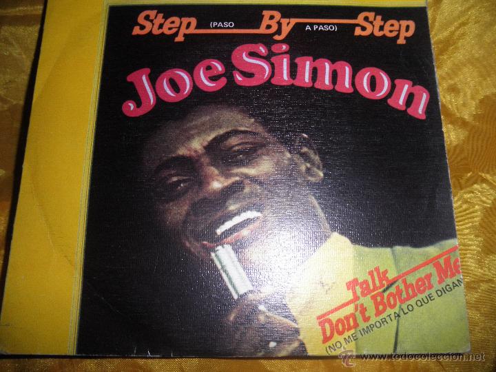 Discos de vinilo: JOE SIMON. STEP BY STEP / TALK DON&acute;T BOTHER ME. POLYDOR 1973. IMPECABLE - Foto 1