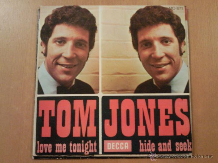 Discos de vinilo: TOM JONES - LOVE ME TONIGHT - SINGLE ESPA&Ntilde;OL - Foto 1