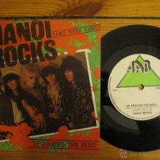 Discos de vinilo: HANOI ROCKS `UP AROUND THE BEND` 1984 SINGLE. Lote 45847795