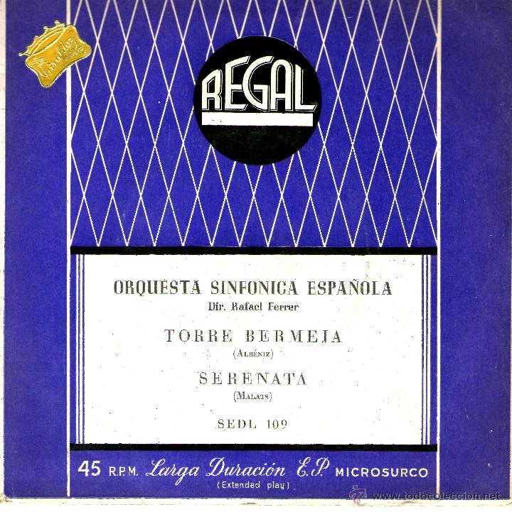 Discos de vinilo: ORQUESTA SINF&Oacute;NICA ESPA&Ntilde;OLA - TORRE BERMEJA - Foto 1