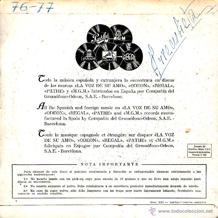 Discos de vinilo: ORQUESTA SINF&Oacute;NICA ESPA&Ntilde;OLA - TORRE BERMEJA - Foto 2