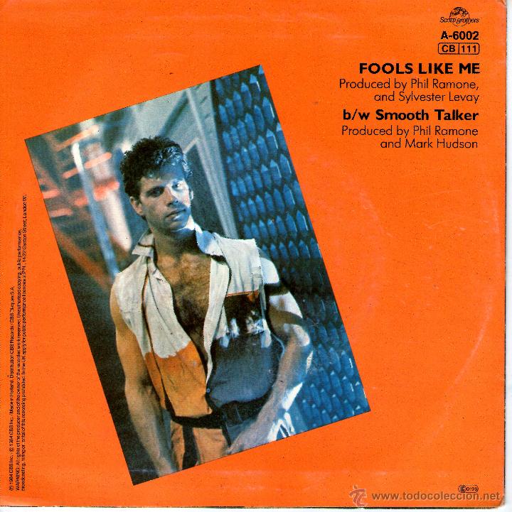 Discos de vinilo: LORENZO LAMAS-SMOOTH TALKER/FOOLS LIKE ME - Foto 2