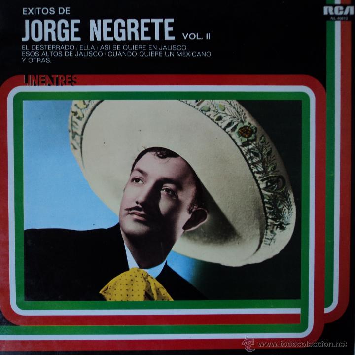 Discos de vinilo: Jorge Negrete - Exitos Vol. 2 - Edici&oacute;n de 1981 de Espa&ntilde;a - Foto 1