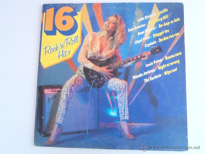 Discos de vinilo: 16 ROCK N ROLL HITS - Foto 1