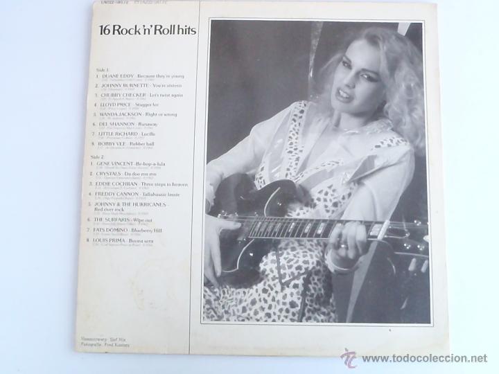 Discos de vinilo: 16 ROCK N ROLL HITS - Foto 2