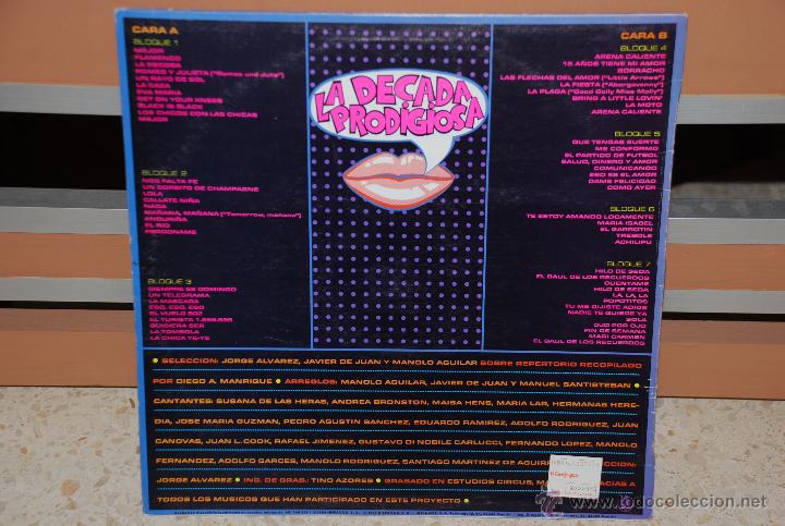 Discos de vinilo: LA DECADA PRODIGIOSA LP 1985 - Foto 2