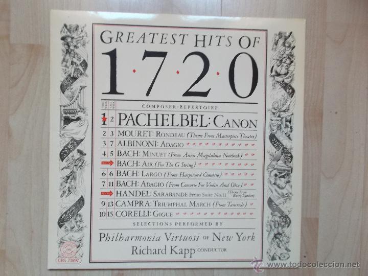 Discos de vinilo: GREATEST HITS OF 1720 - Foto 1