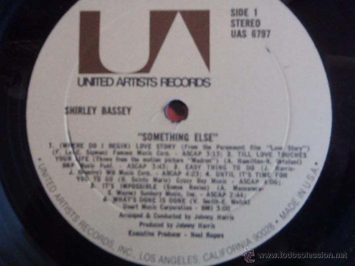 Discos de vinilo: Shirley Bassey - Something else (USA 1971) - Foto 4