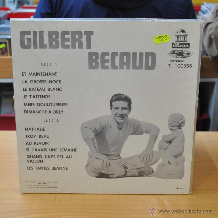 Discos de vinilo: GILBERT BECAUD - GILBERT BECAUD - LP - Foto 2