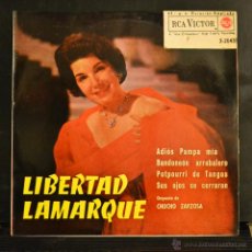 Discos de vinilo: LIBERTAD LAMARQUE. ADIOS PAMPA MIA + 3. EP, RCA VICTOR. LITERACOMIC.